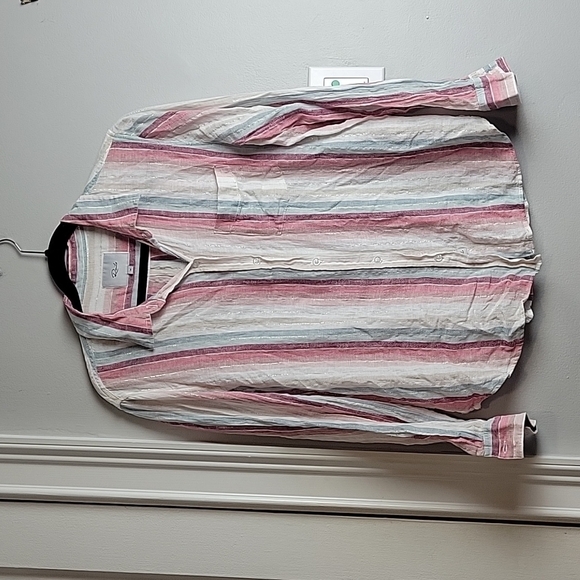 Rails Charli Shirt Tropic Stripe Button Down-Size Medium - Picture 7 of 17